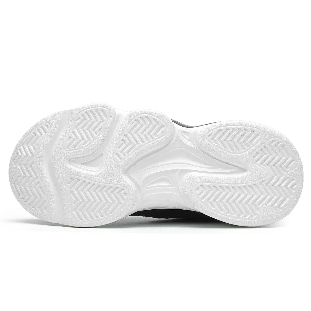 6 CM/ 2.36 Inches CMR CHAMARIPA Elevator Shoes for Women - Breathable Black Knit Shoes