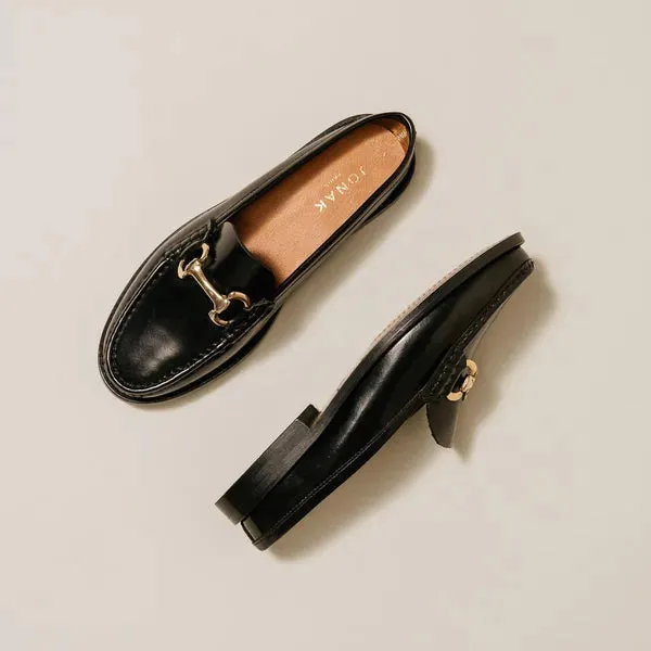 609- Olivia Cuir Glace Noir