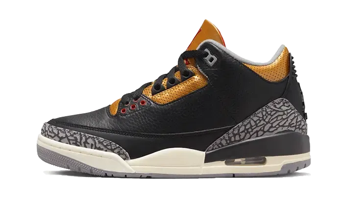 Air Jordan 3 Retro Black Cement Gold
