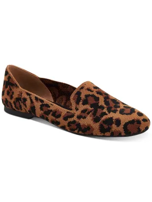 ALFANI Womens Brown Gingham Knit Machine Wash Safe Cushioned Rorrii Round Toe Slip On Loafers Shoes M
