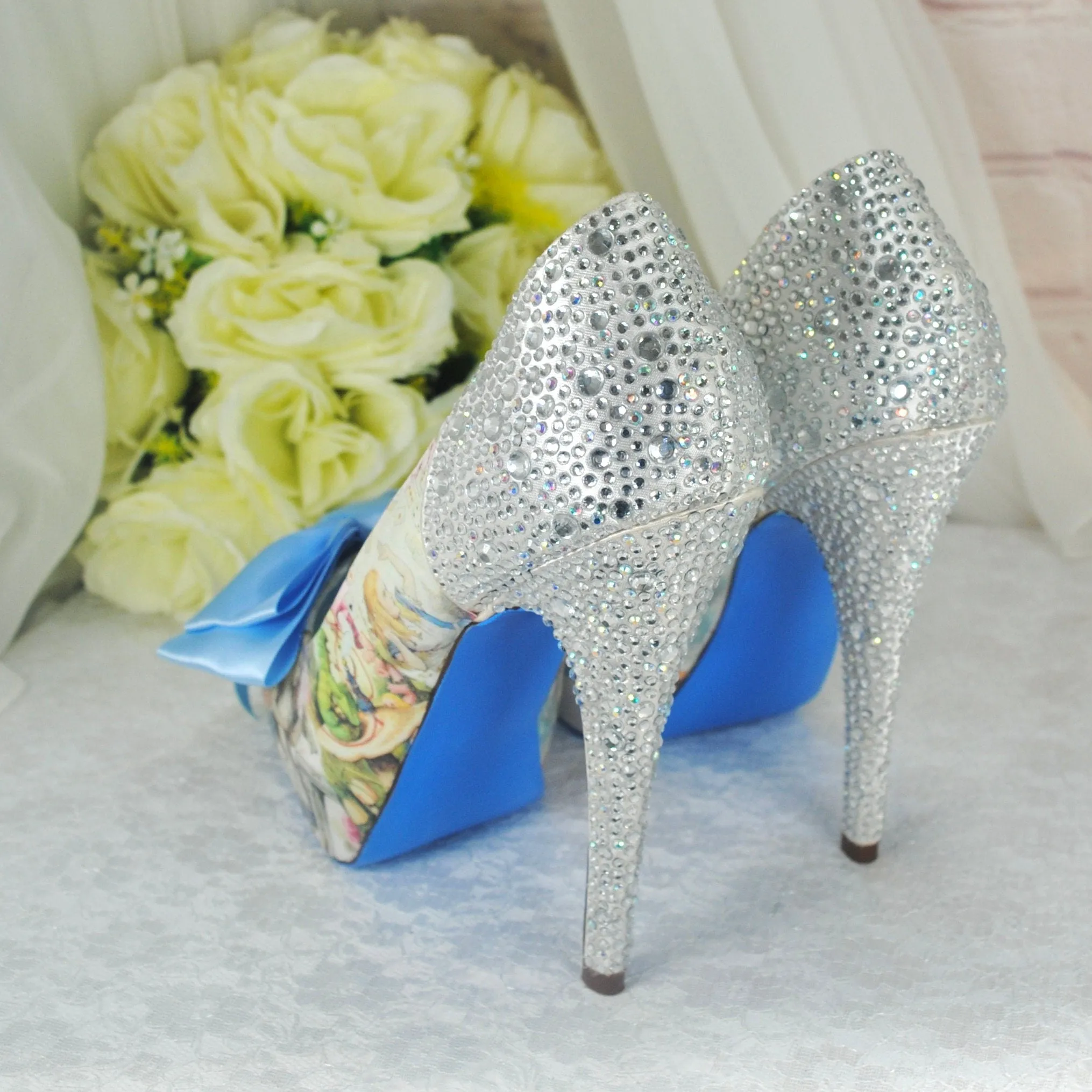 Alice in Wonderland Bridal Shoes UK5/US7.5