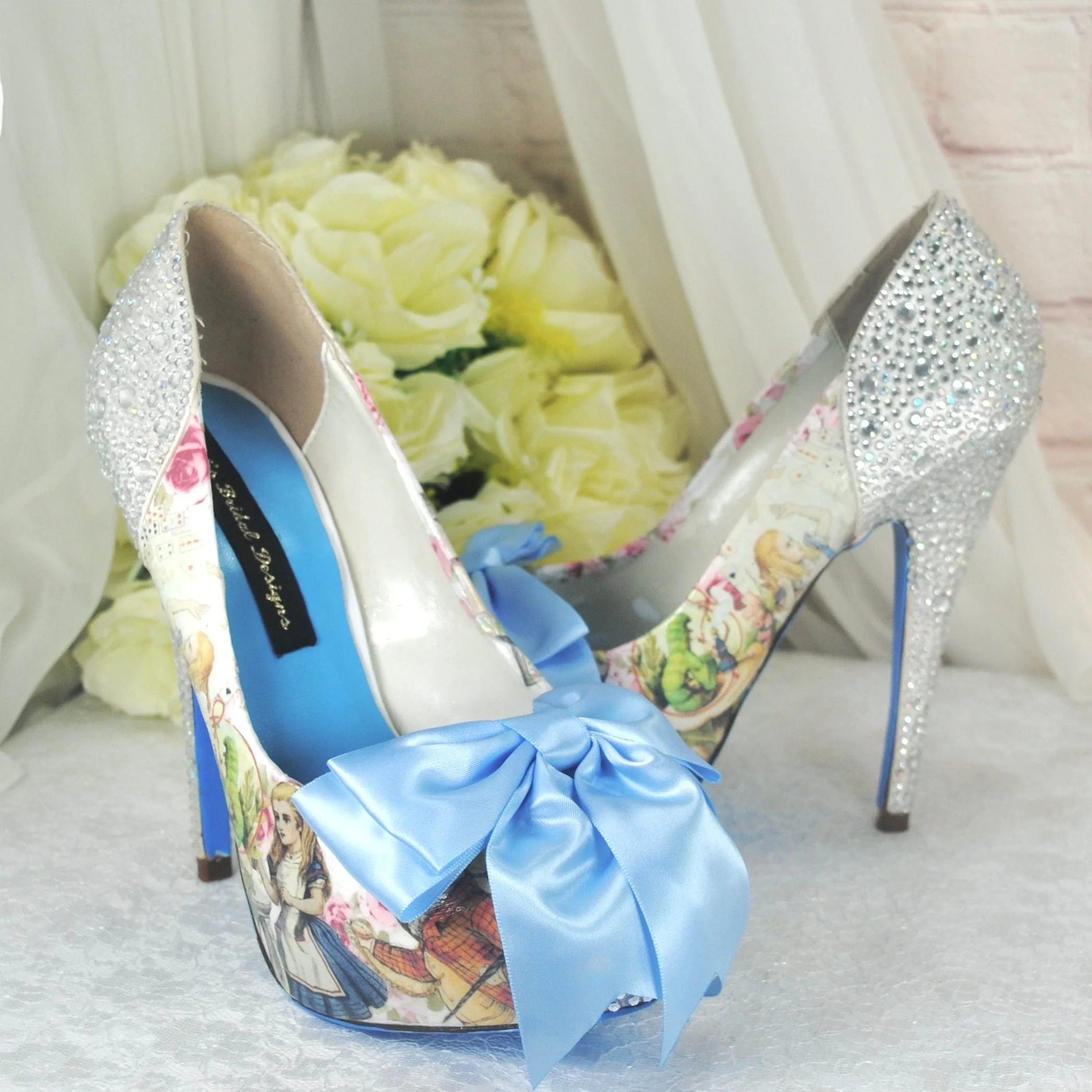 Alice in Wonderland Bridal Shoes UK5/US7.5