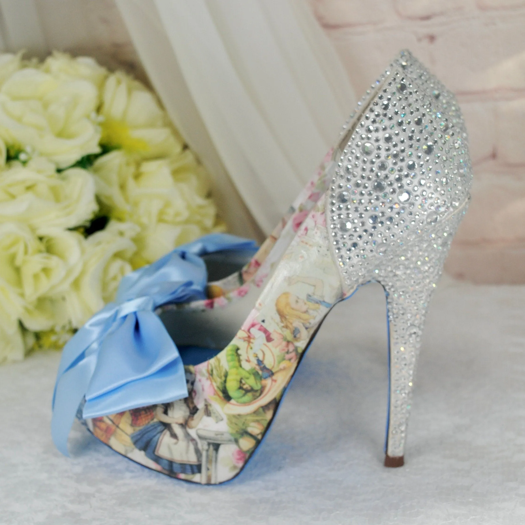 Alice in Wonderland Bridal Shoes UK5/US7.5