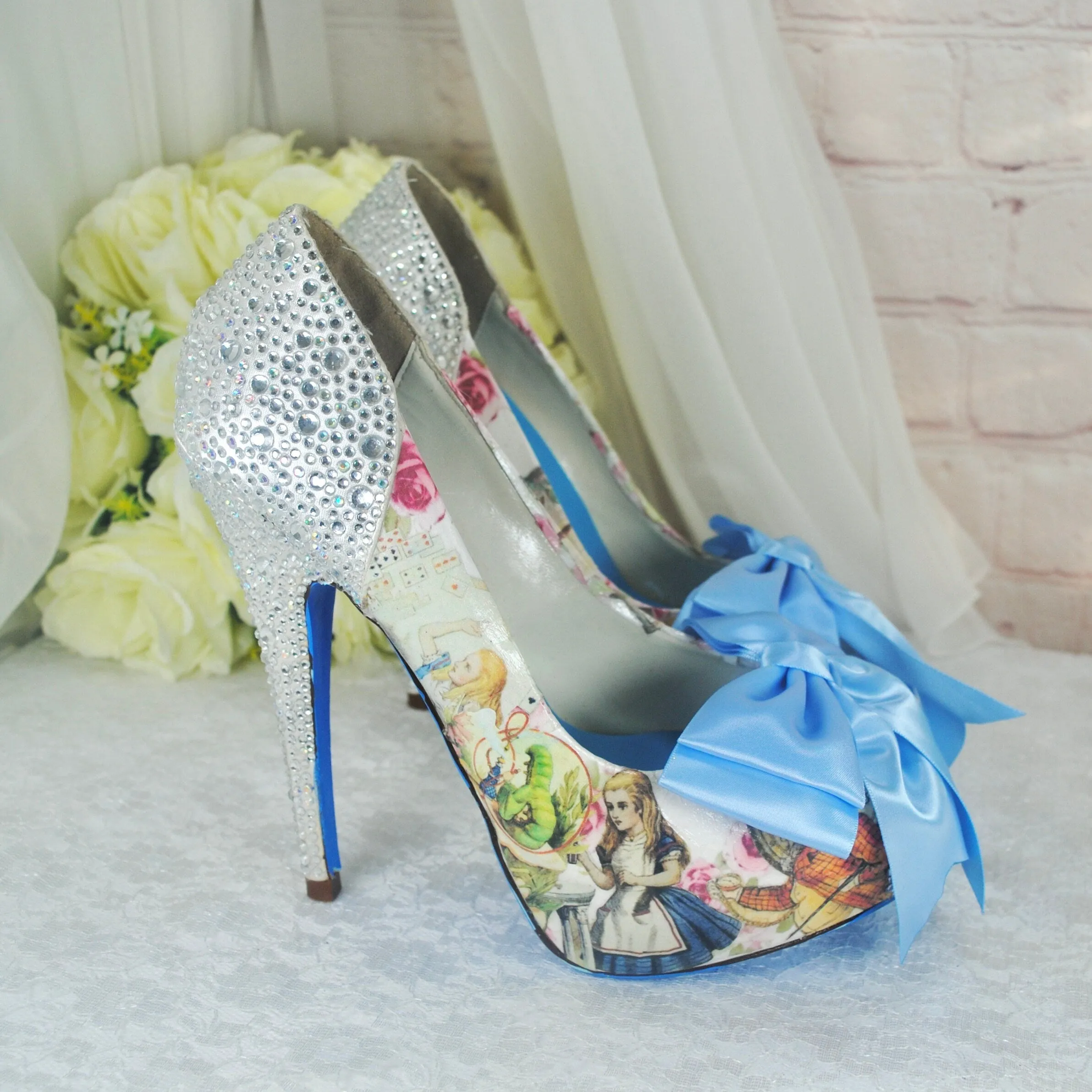 Alice in Wonderland Bridal Shoes UK5/US7.5