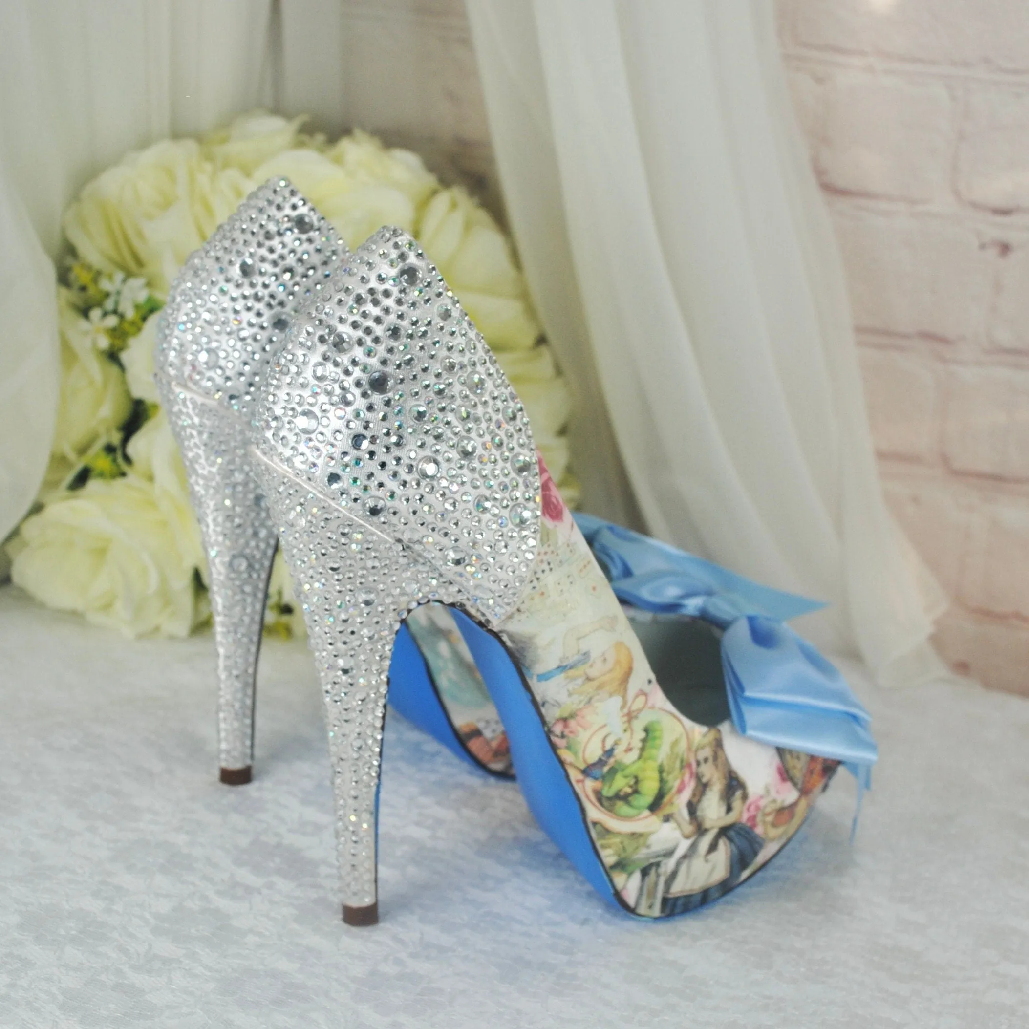 Alice in Wonderland Bridal Shoes UK5/US7.5