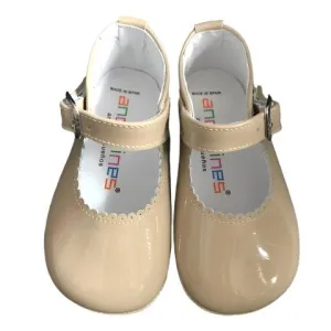 Andanines Caramel Pre-Walker  Mary Jane Shoes