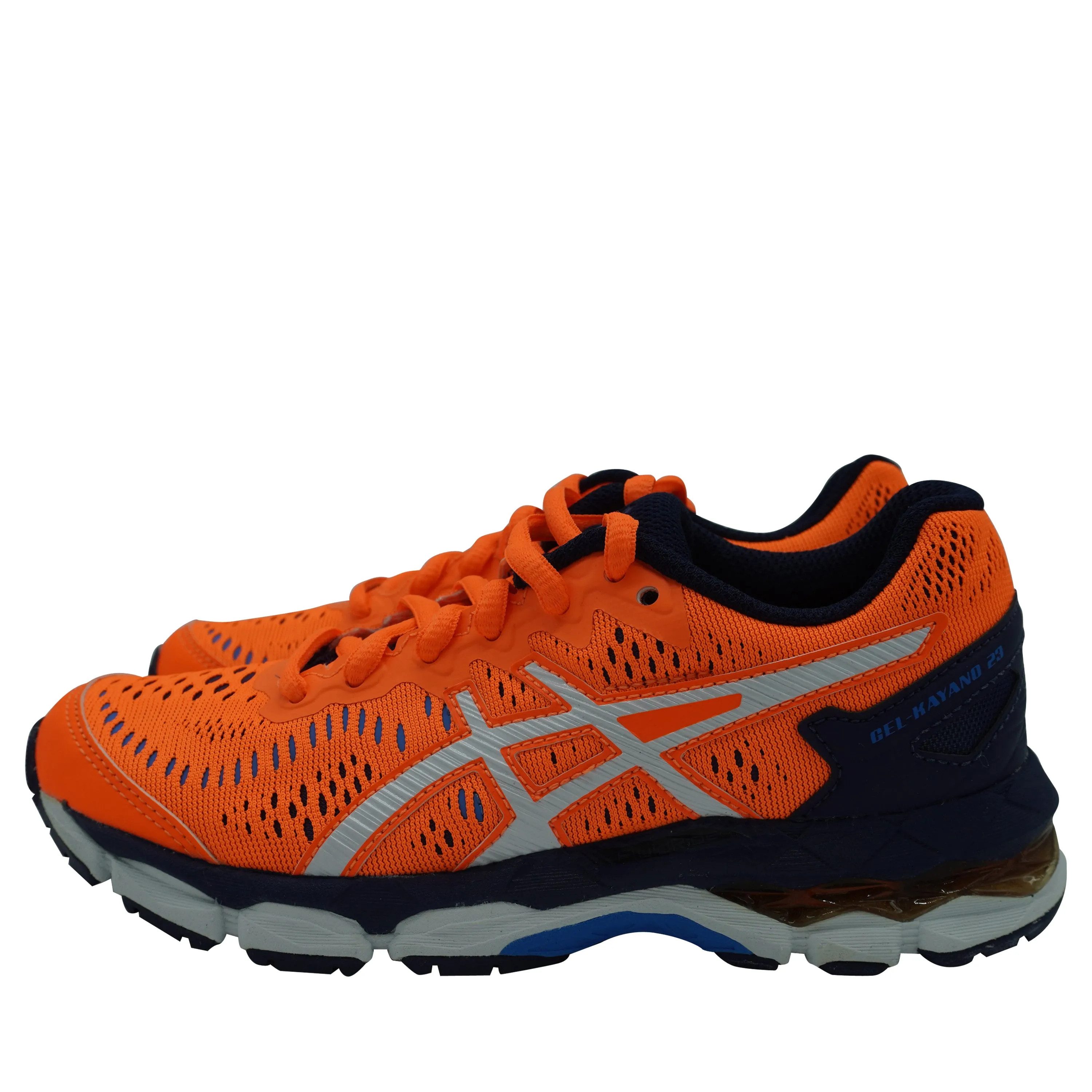 Asics Kid's Gel Kayano 23 GS Athletic Running Shoes Orange Blue
