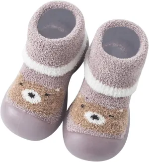 Baby Girl Shoes,Kids Boys Girl Shoes First Walkers Thickened Warm Cartoon Socks Shoes Antislip Prewalker Cute Shoes