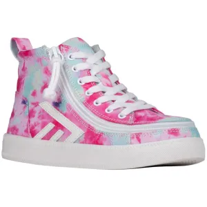Billy Footwear (Kids)  - Pink Watercolour CS Canvas Shoes