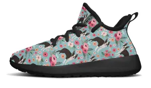 Boston Terrier Flower Kids Sneakers