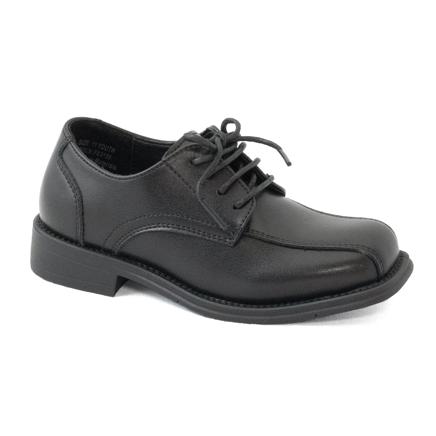 Boy' Statements Black Tie Dress Shoe FS3100