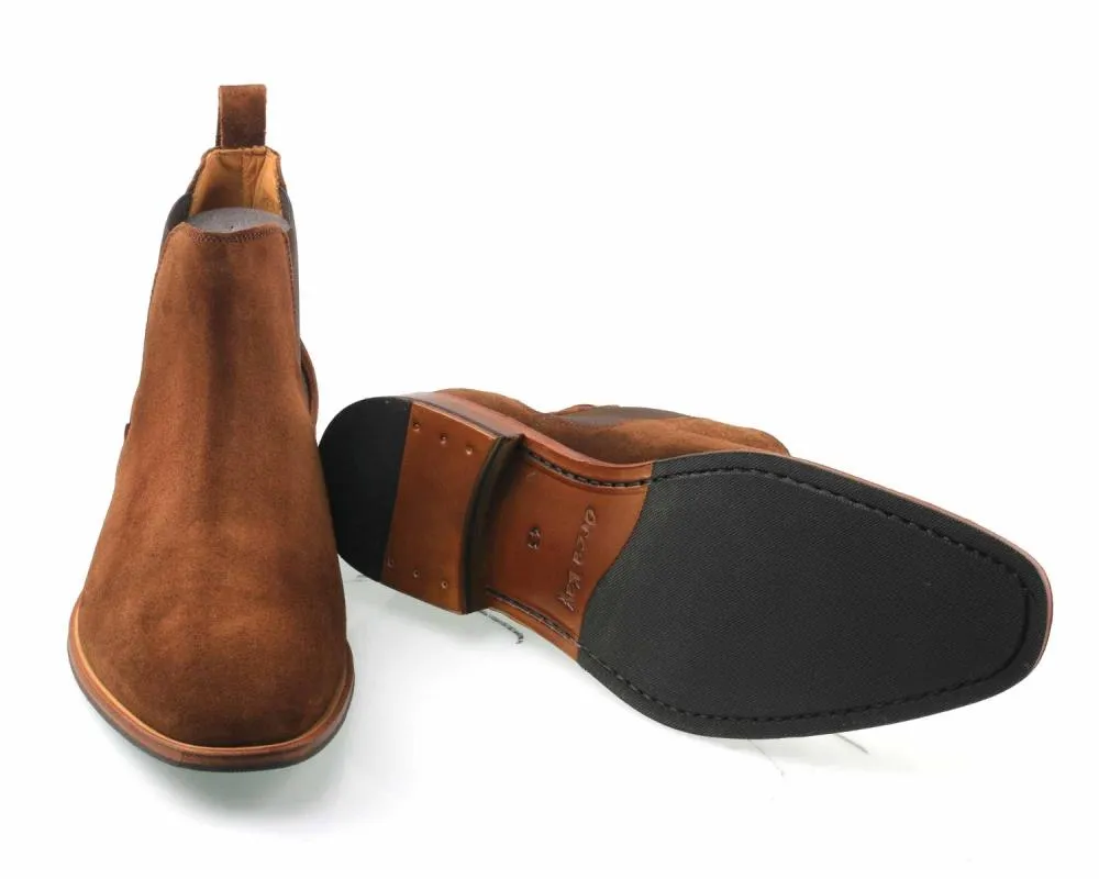 BROMPTON Mens Brown Suede Chelsea Boot by Orca Bay