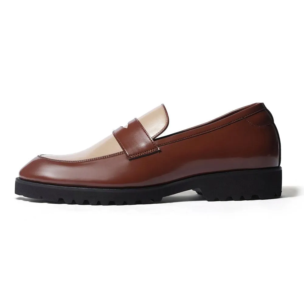 Brune - Featherlite Tan Penny Loafers