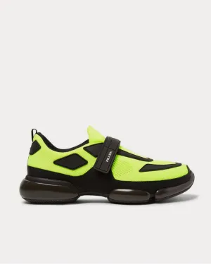 Cloudbust Mesh, Rubber and Leather  Yellow low top sneakers