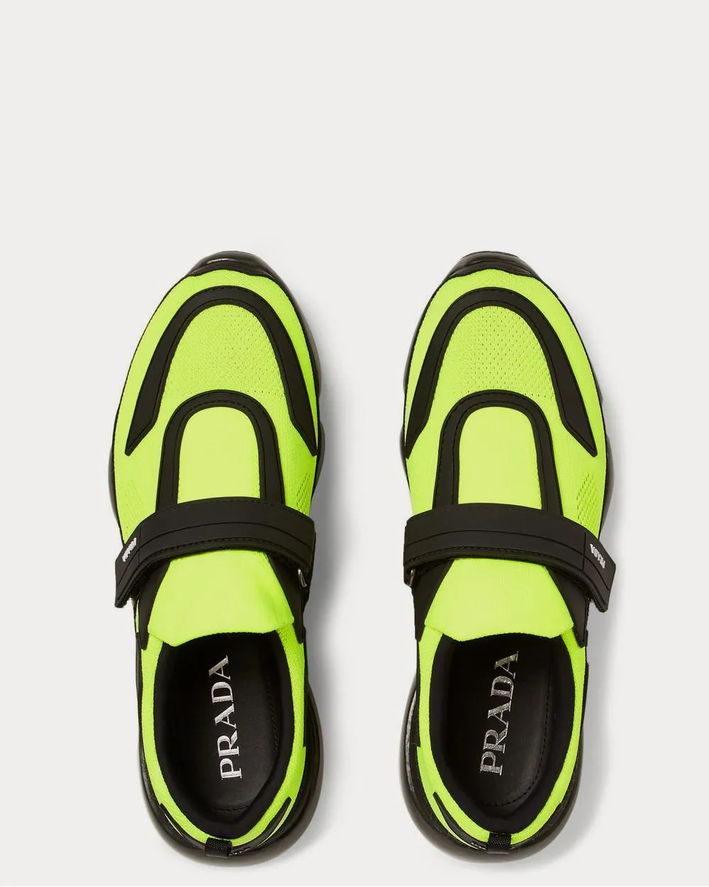 Cloudbust Mesh, Rubber and Leather  Yellow low top sneakers