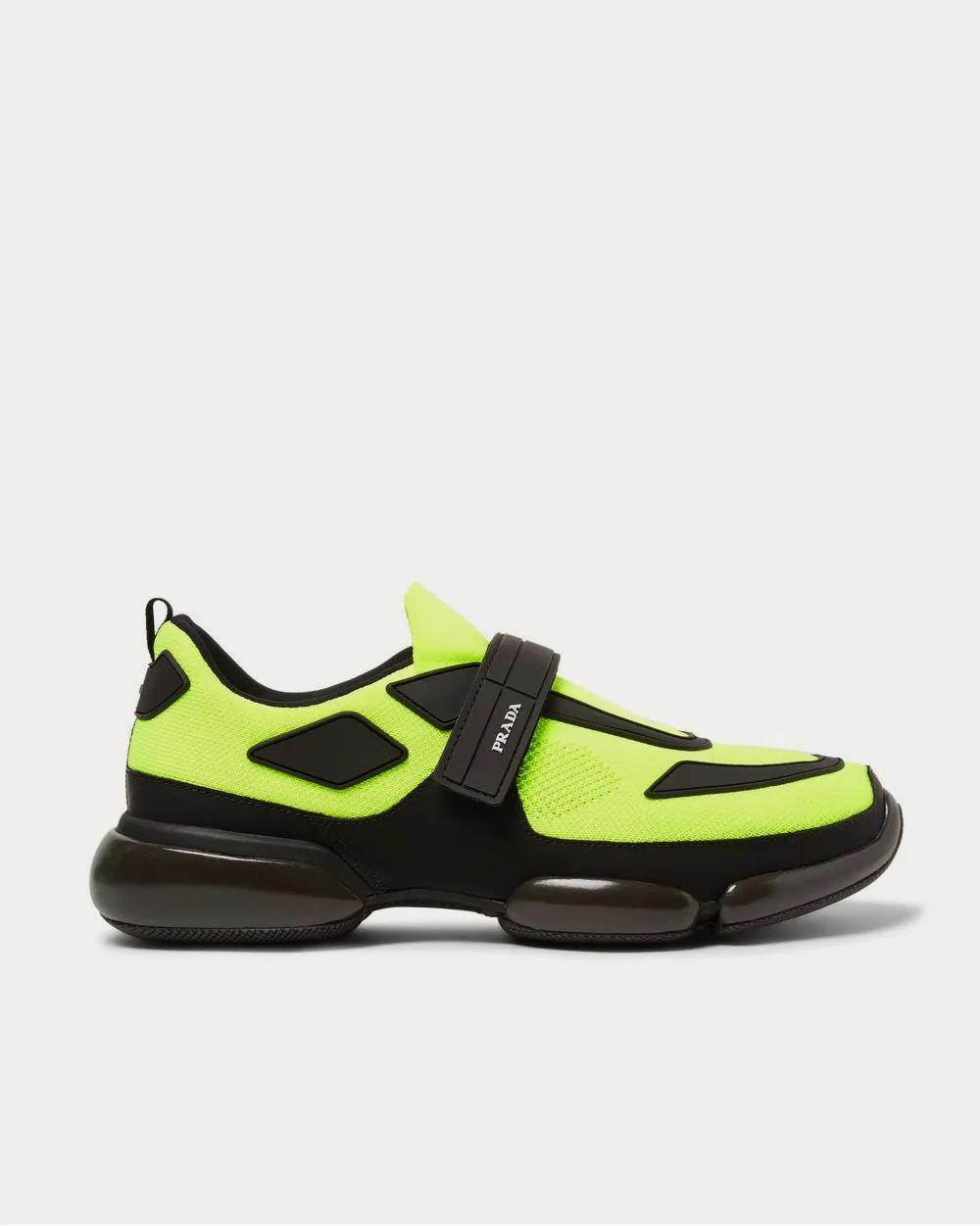 Cloudbust Mesh, Rubber and Leather  Yellow low top sneakers