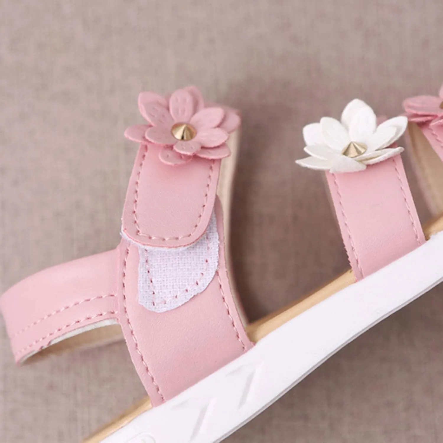 Cross Sandals for Toddler Cross Girls Shoes Non-Slip Sandals Kids Rubber Baby Sandals Flower Baby Shoes
