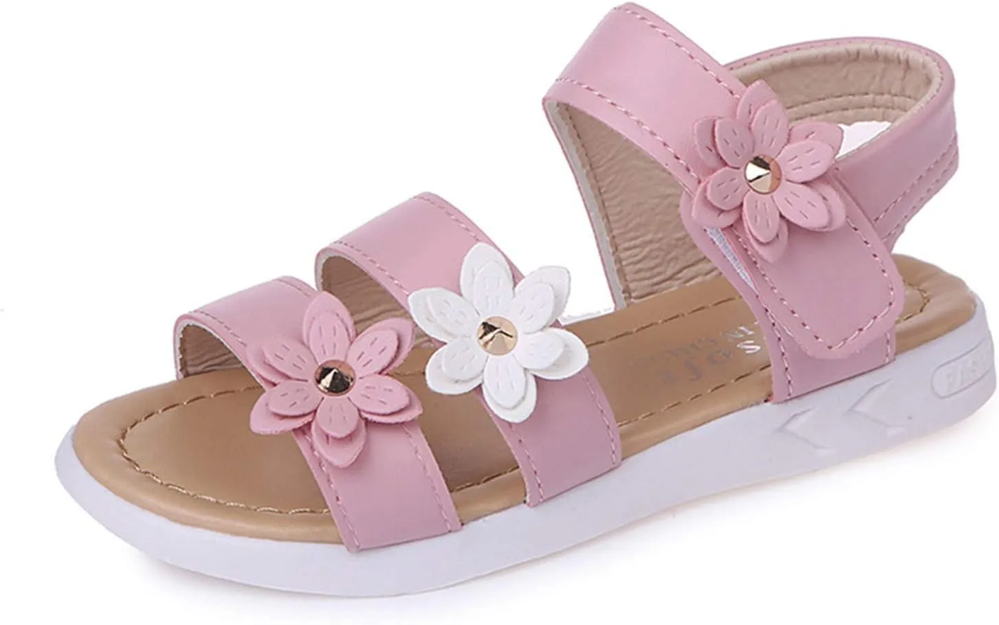Cross Sandals for Toddler Cross Girls Shoes Non-Slip Sandals Kids Rubber Baby Sandals Flower Baby Shoes