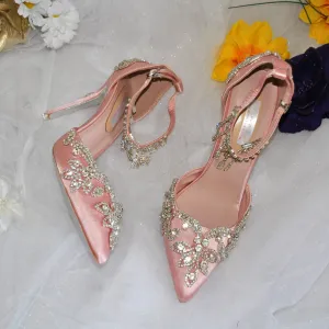 Crystal Trim Sandals | Custom Colours