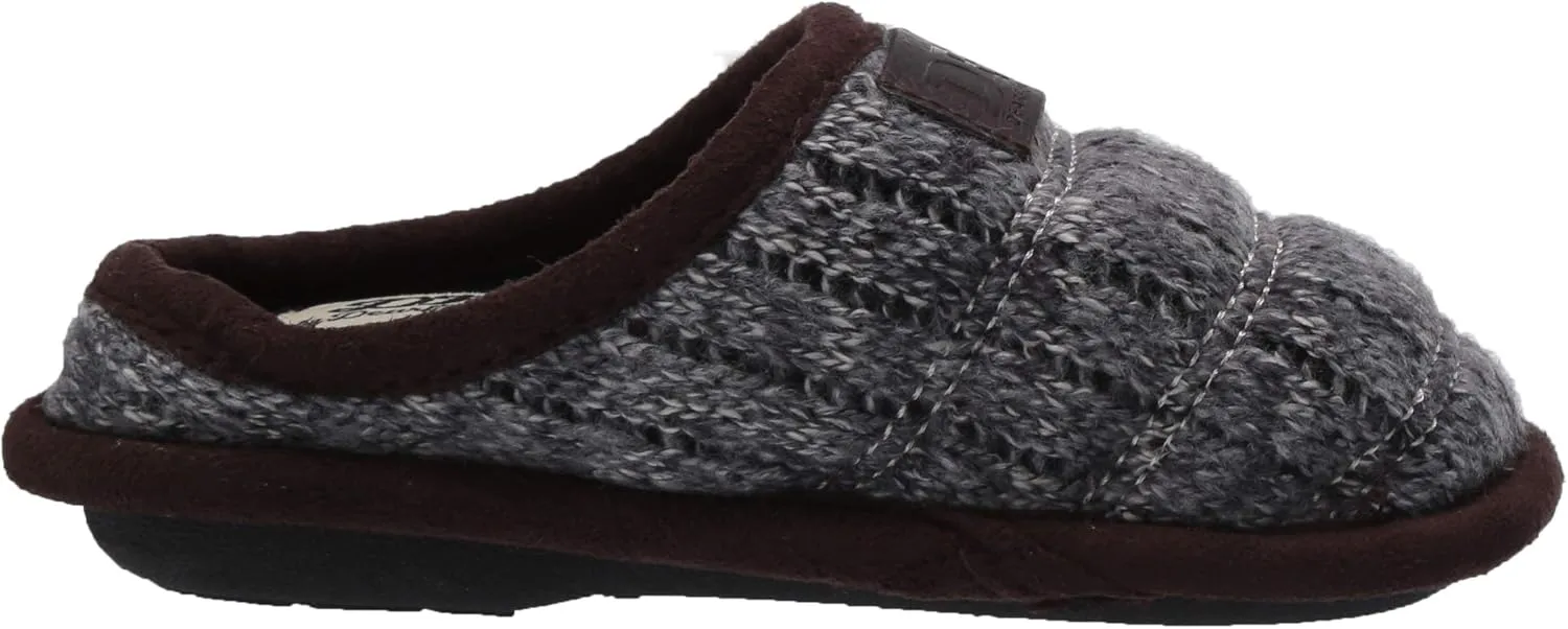 Dearfoams Unisex-Baby Df Kids Toddlers Quilted Knit Clog Slipper