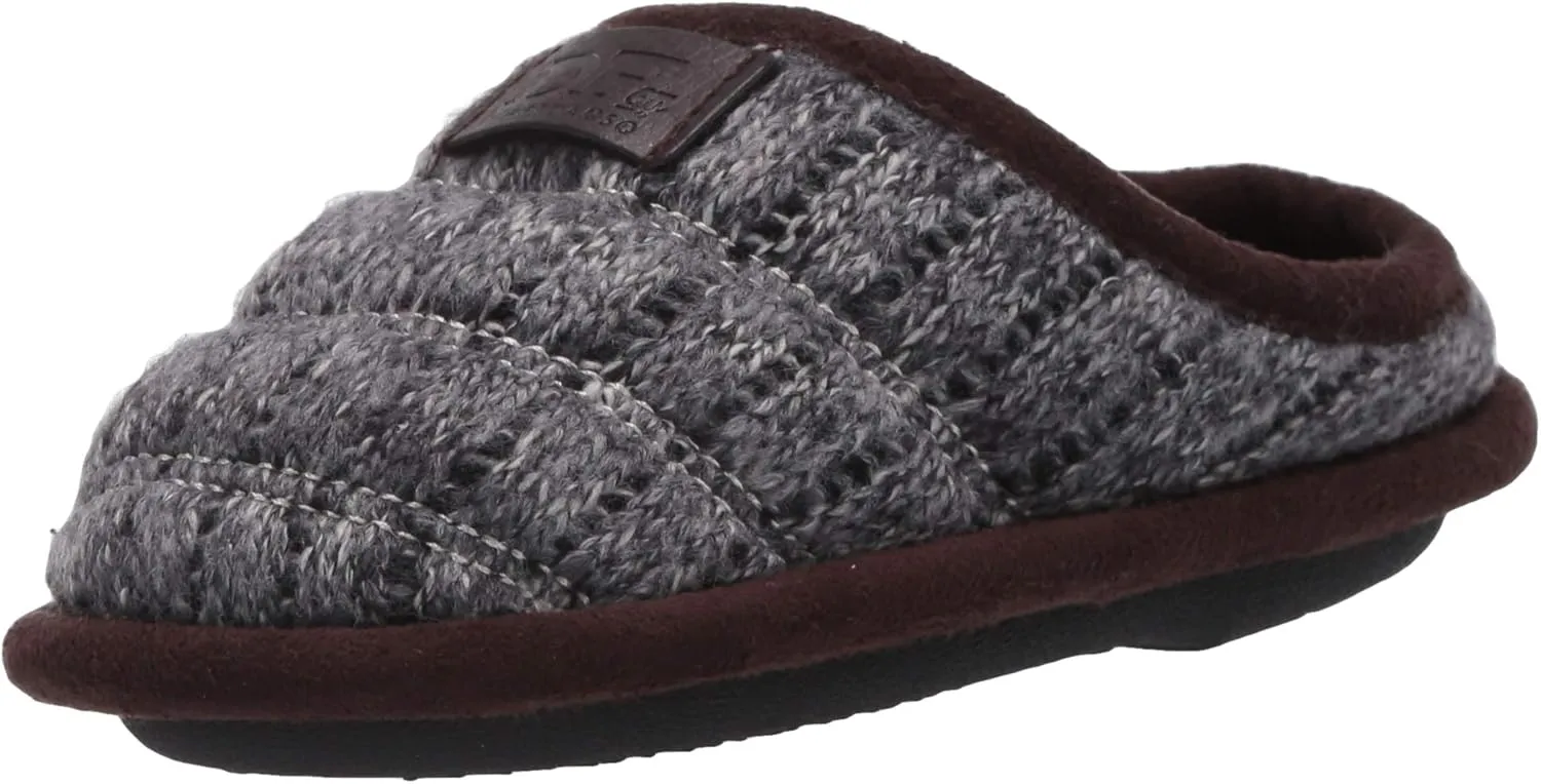Dearfoams Unisex-Baby Df Kids Toddlers Quilted Knit Clog Slipper