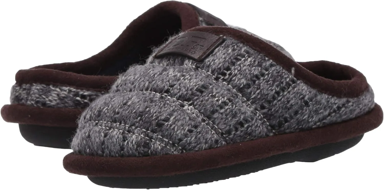 Dearfoams Unisex-Baby Df Kids Toddlers Quilted Knit Clog Slipper
