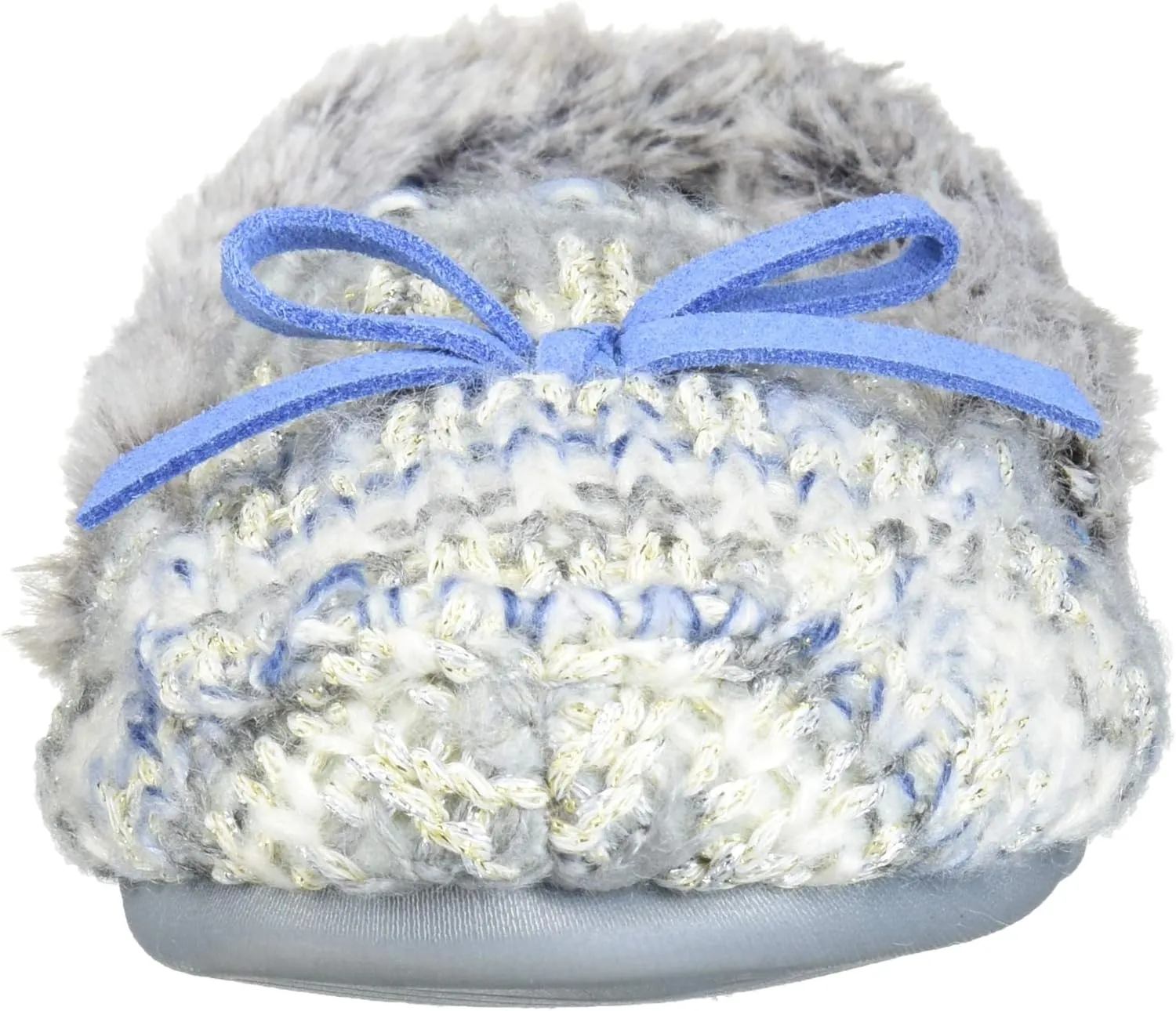 Dearfoams Unisex-Child Kids Toddlers Sparkle Fairisle Moccasin Slipper