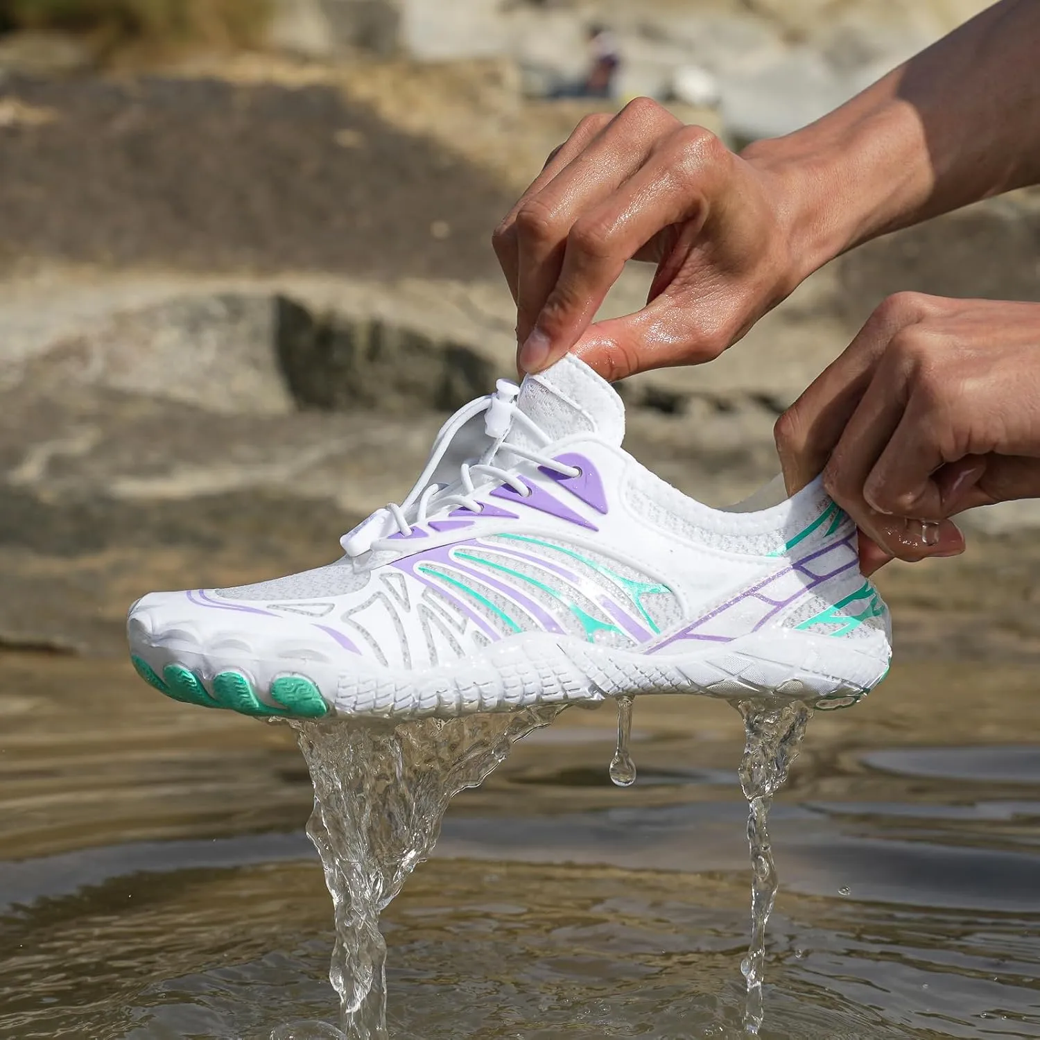 Footwear Pro Hike Barefoot Shoes Women Men Waterproof Trail Running Healthy & Non-Slip Barefoot Shoes for Women Beach Swim Surf Hiking Walking Shoes