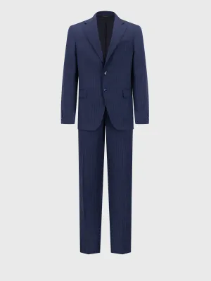 Formal Wool Suit Dark Navy