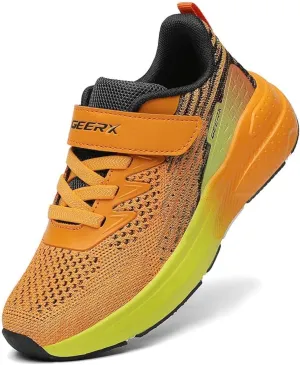 GEERX Kids Sneakers Toddler Boys Running Tennis Shoes Lightweight Breathable Sport Athletic