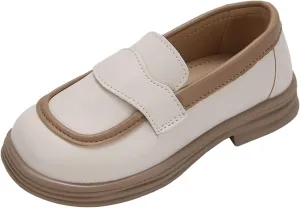 Girls Dress Shoes Chunky Loafers for Girl Platform Loafers School Uniform Slip On Shoes Toddler Girls Shoes
