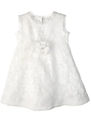 Girl's embroidered linen dress - MARILU