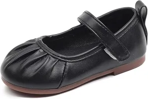 Girls Sandals Comfortable Hook Loop Closure Flat Shoes for Toddlers Kids Everyday Casual Wear Perfect 2-7 Years