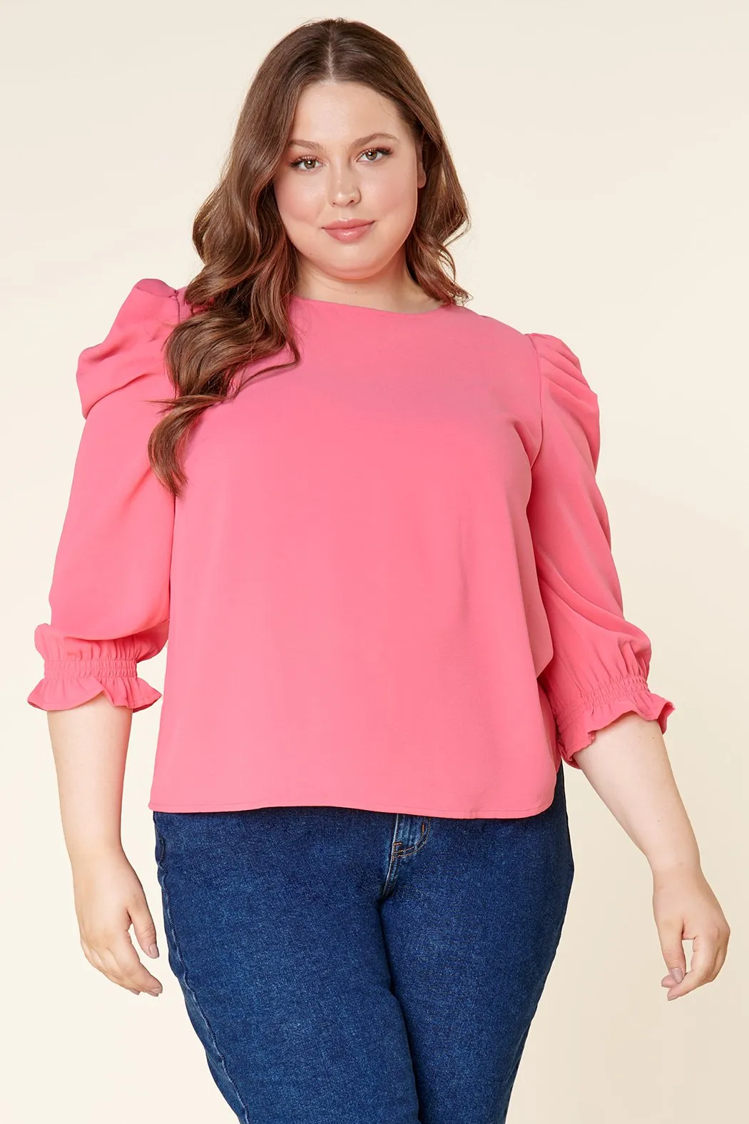 Go Getter Celine Puff Sleeve Top Curve