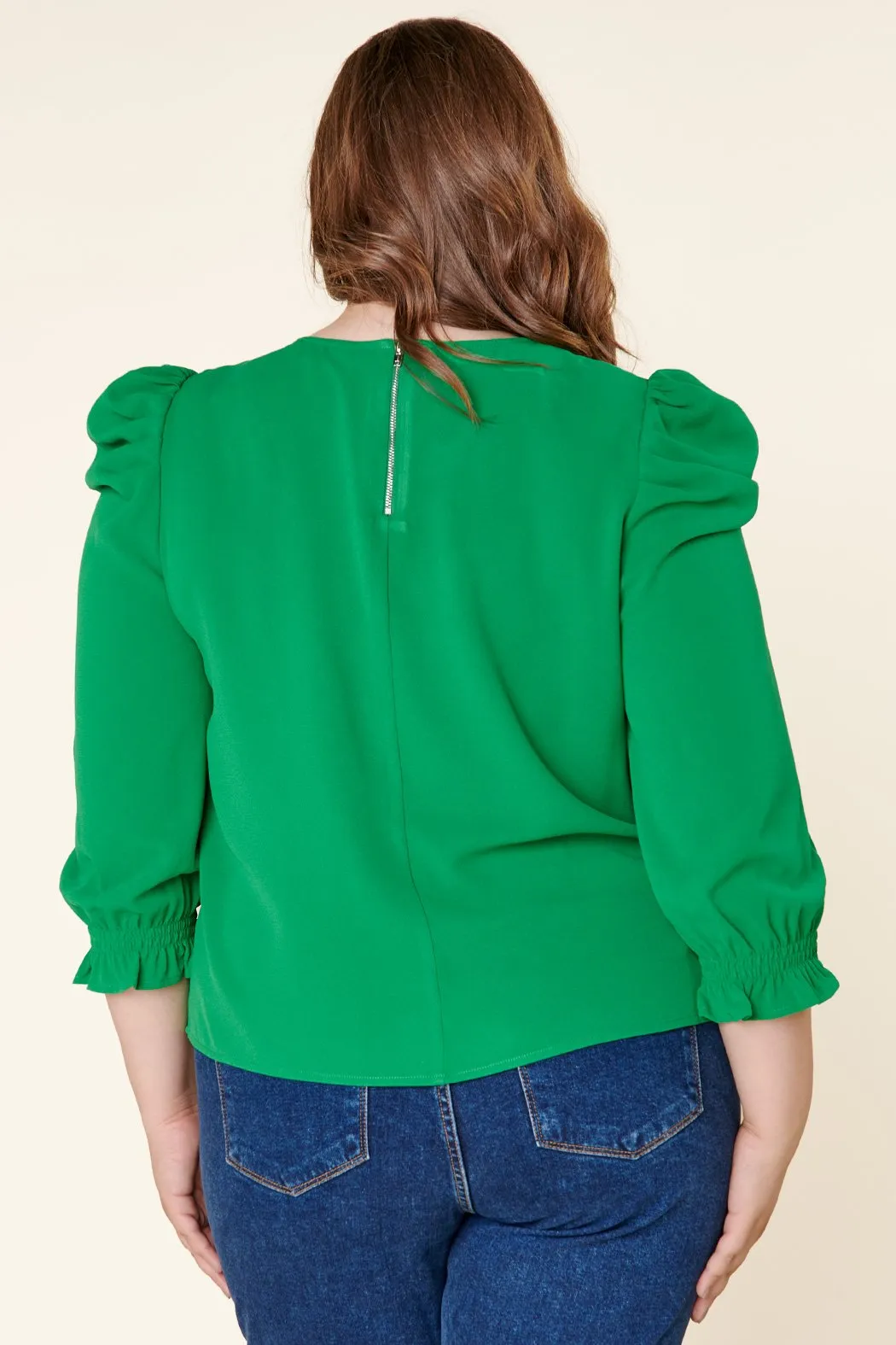 Go Getter Celine Puff Sleeve Top Curve