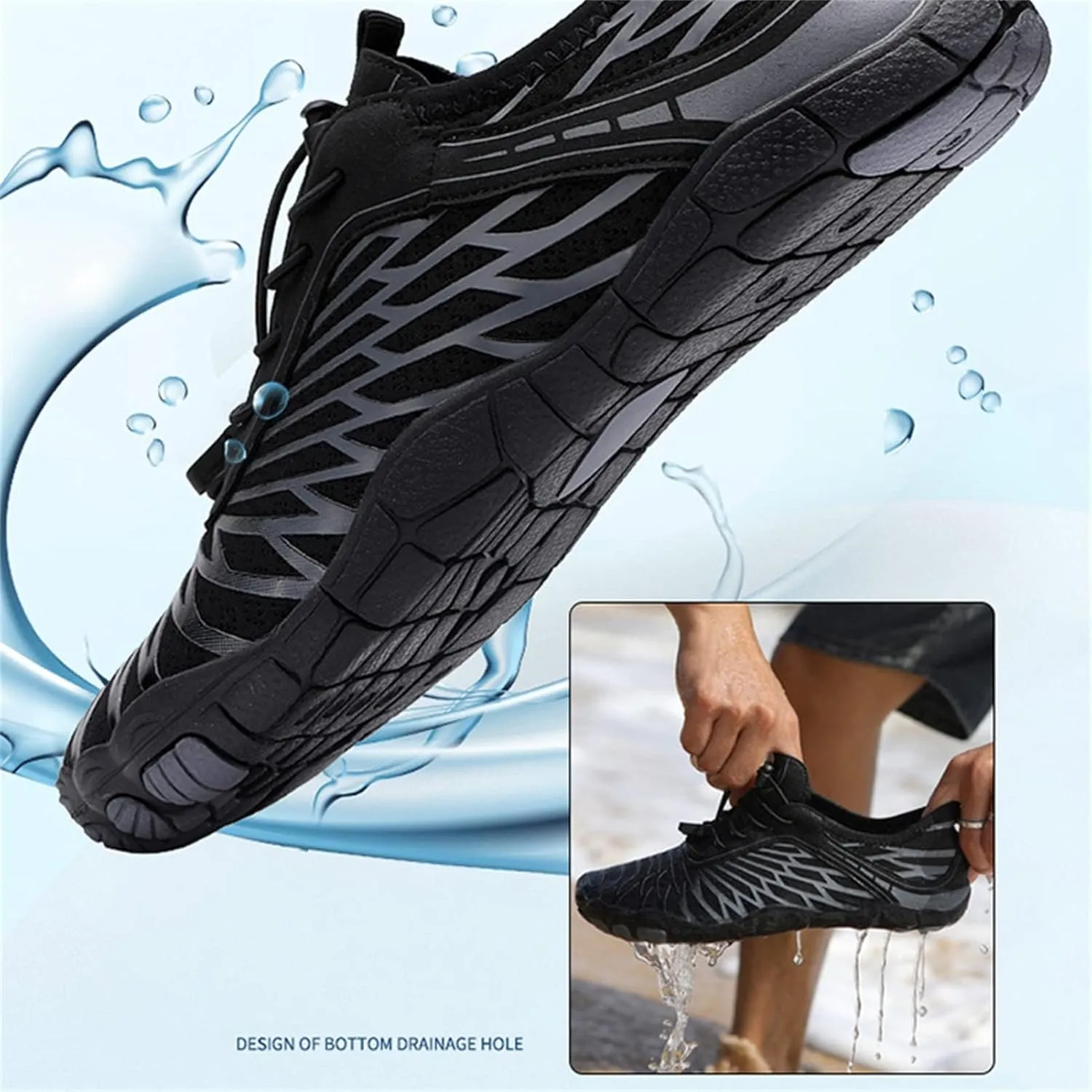 Grounded Footwear Barefoot Shoes Women&Men Hike Shoes Footwear Barefoot Womens Neuropathy Non-Slip Outdoor Hiking Shoe Women Water Wide Toe Box SneakersDiabetic Shoe Beach Surf Walk Yoga Walking