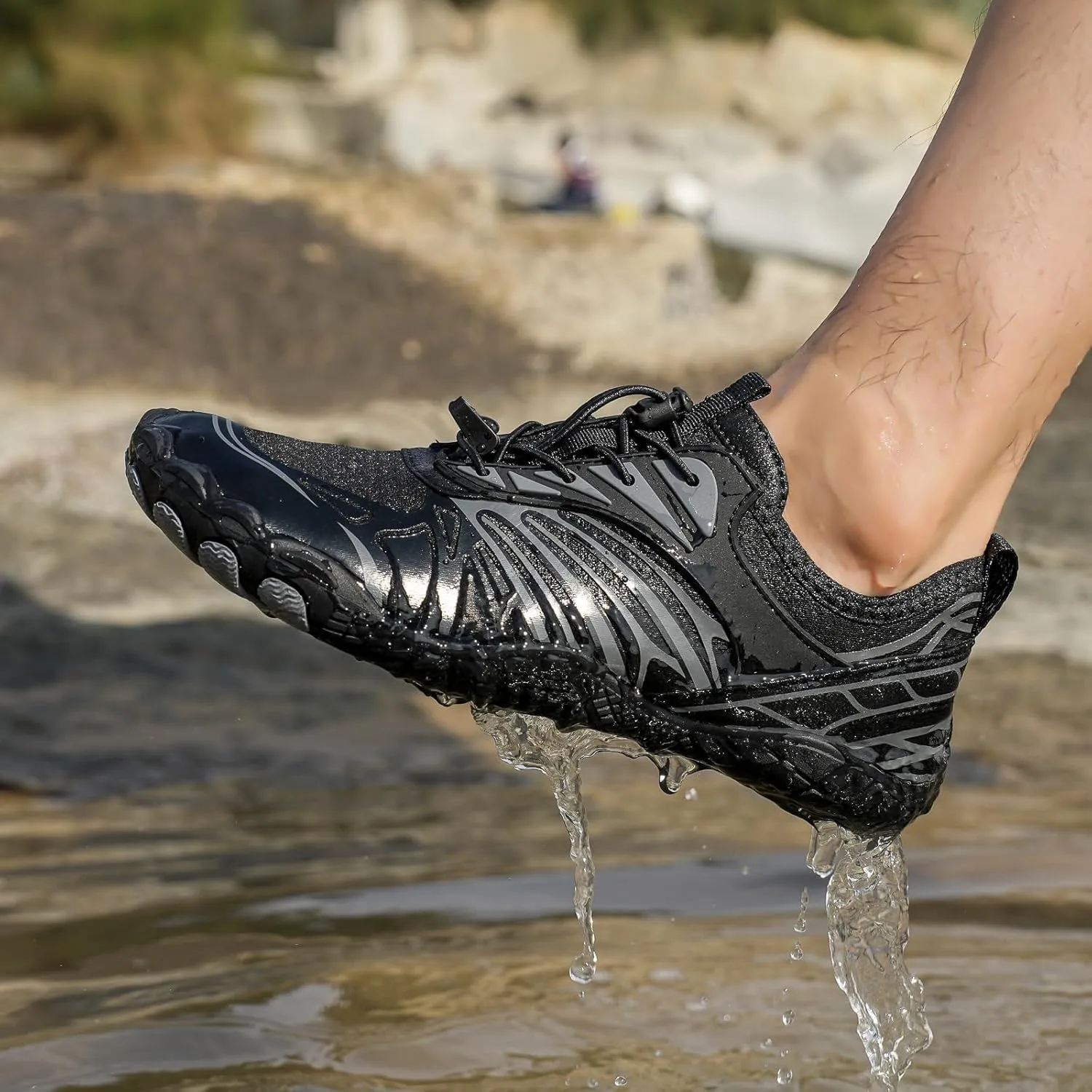 Grounded Footwear Barefoot Shoes Women&Men Hike Shoes Footwear Barefoot Womens Neuropathy Non-Slip Outdoor Hiking Shoe Women Water Wide Toe Box SneakersDiabetic Shoe Beach Surf Walk Yoga Walking
