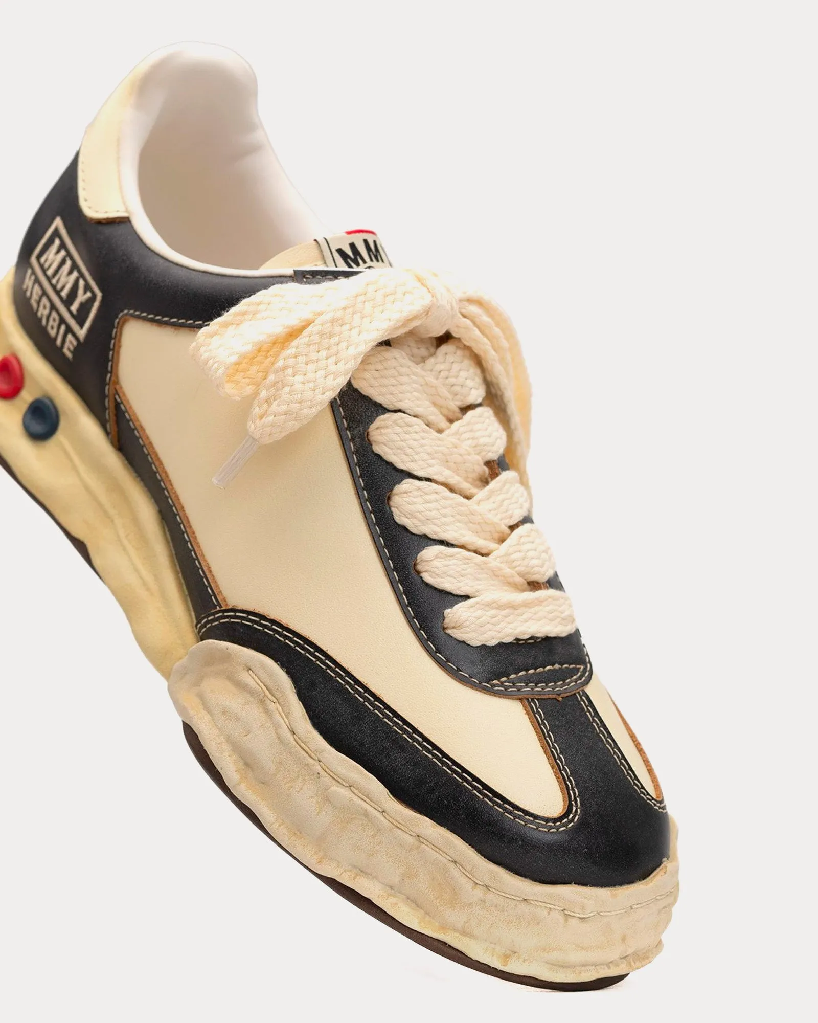 Herbie OG Sole VC Leather Black / White Low Top Sneakers