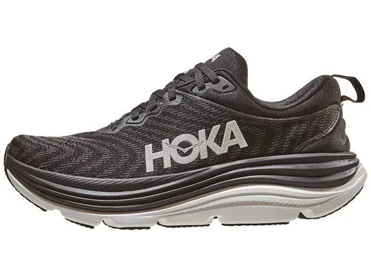 HOKA Women's Gaviota 5 Everyday Running Sneaker - Black/White