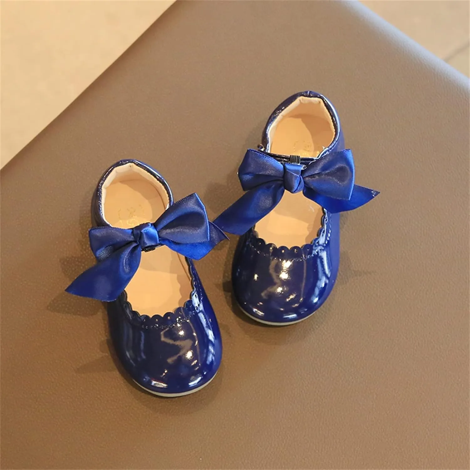 Infant Girls Wedding Dress Shoes Bow Ballet Princess Mary Jane lats Newborn First alkers Sneaker Baptism Shoes