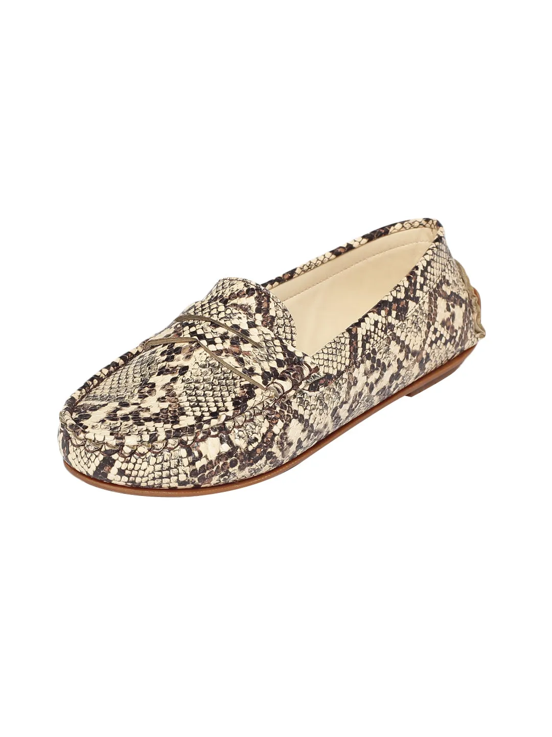 Irene Beige Loafers