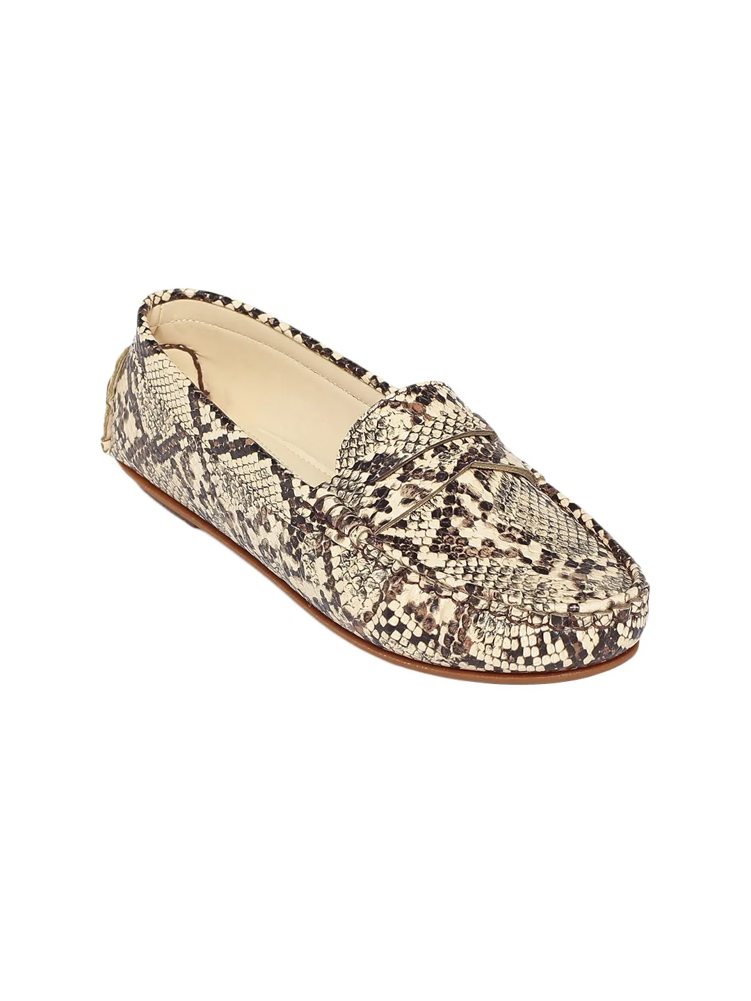 Irene Beige Loafers
