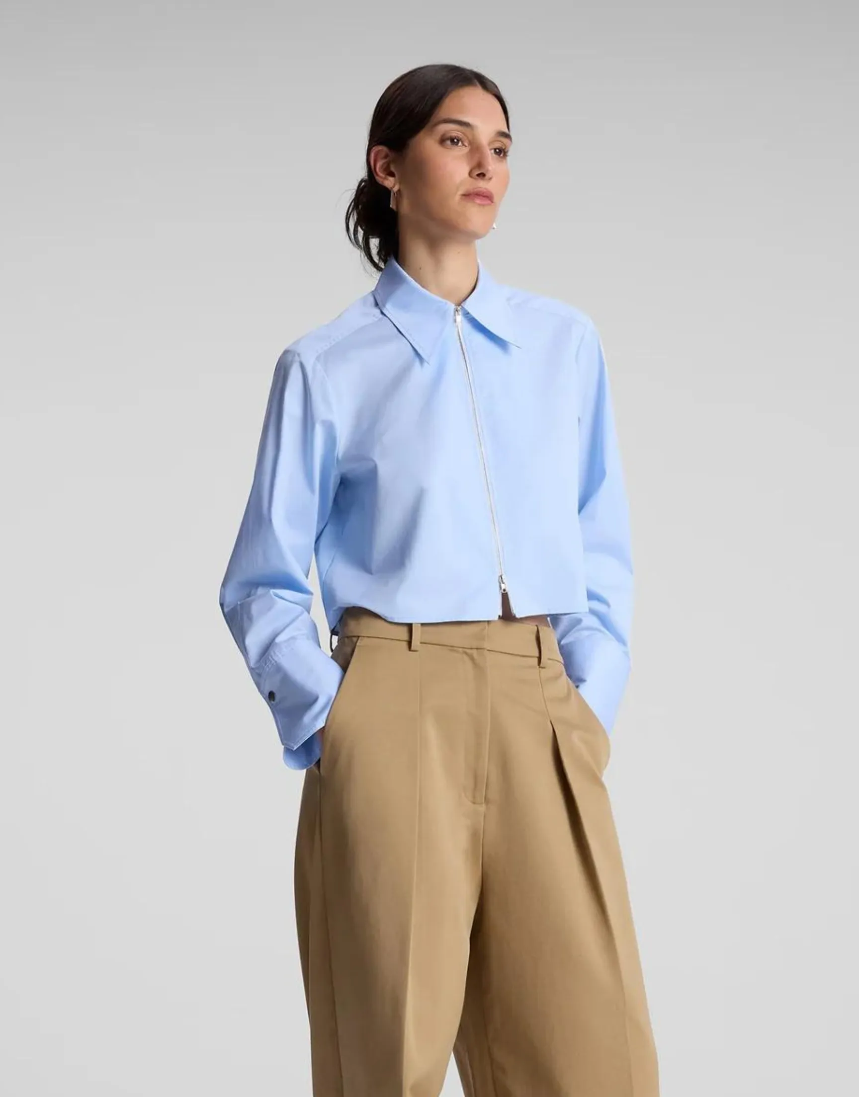 JILL COTTON ZIP TOP