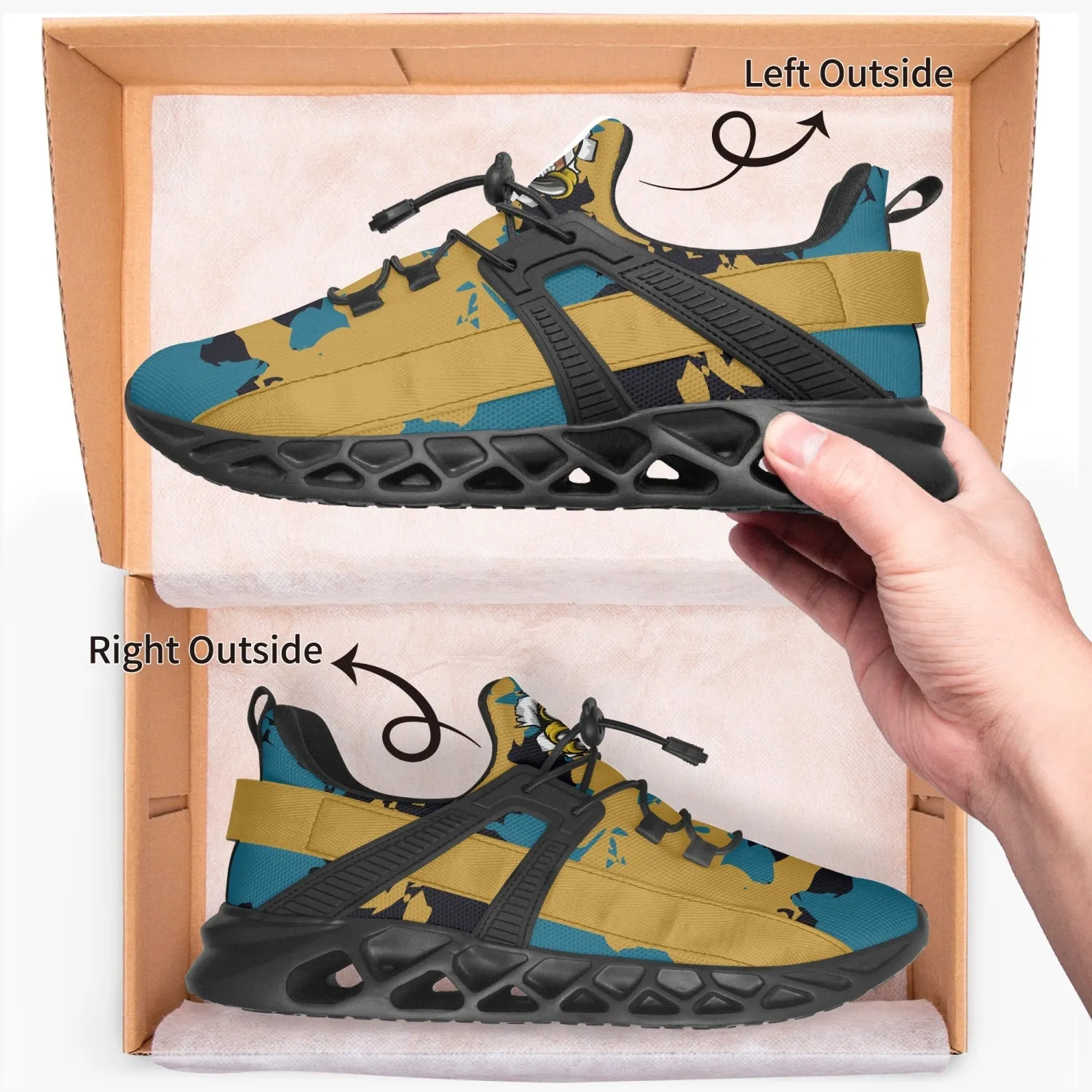 Kicxs JAC Camo Mesh Running Shoes