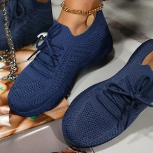 Kimemoda Women Lightly Breathable Lace up Sneakers