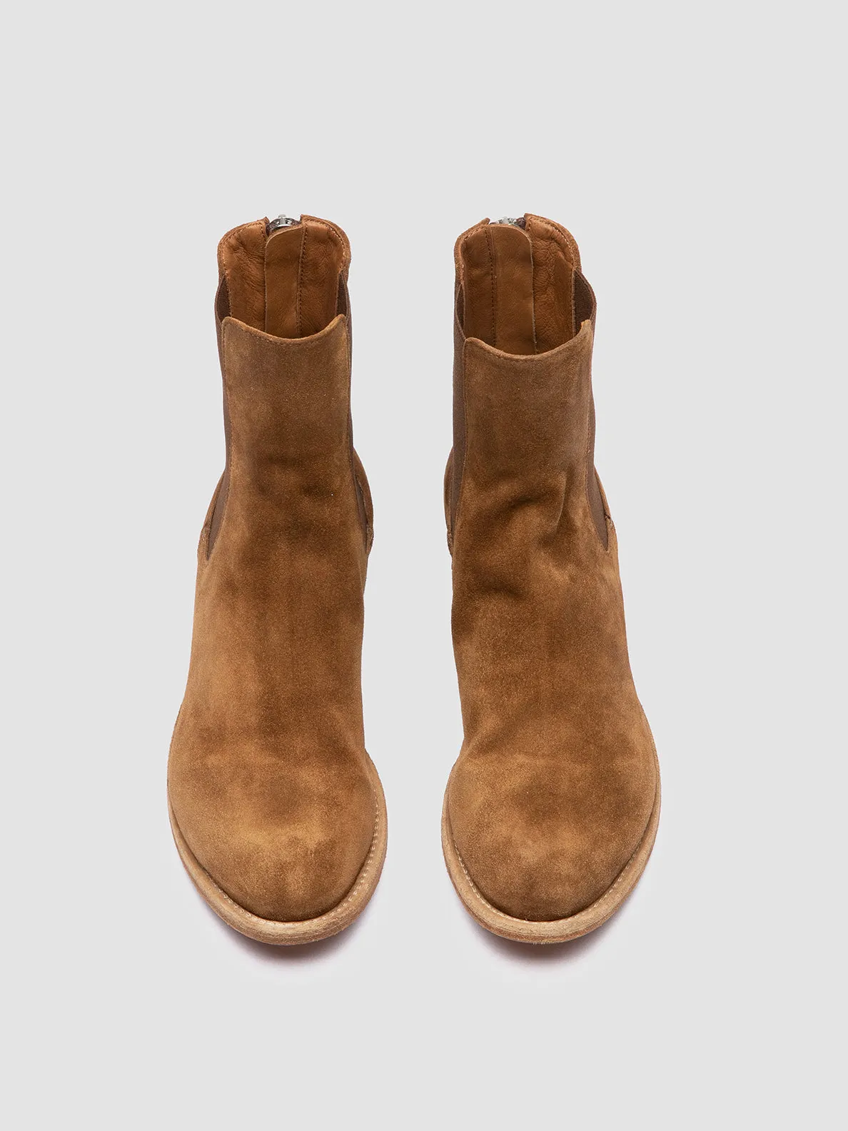 LEXIKON 551 - Brown Suede Zipped Boots