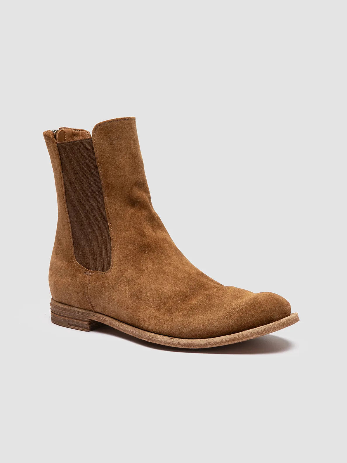 LEXIKON 551 - Brown Suede Zipped Boots