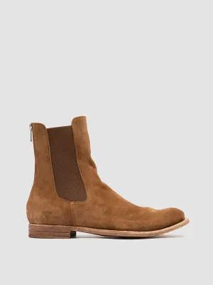 LEXIKON 551 - Brown Suede Zipped Boots