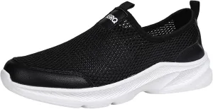 Memory Foam Versatile Shoes for Men Breathable Casual Comfortable Walking Sneaker Soft Flat Soled Elderly Shoes