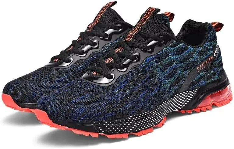 Men's Athletic Air Walking Shoes Workout Shock Absorbing Non Slip Running Shoes for Men Cushioned Sneakers